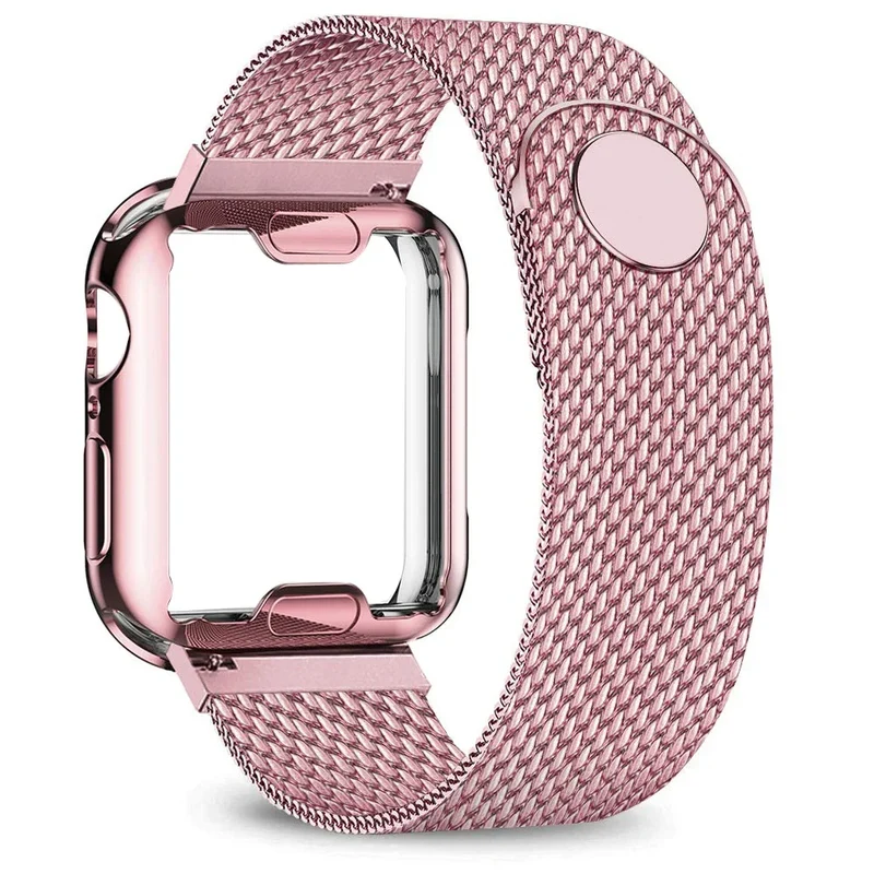 Metalen Smartwatch Bandje Stainless Steel Mesh Verstelbaar Universeel Horlogeband 38-49mm Polsband Zilver | Sansoti