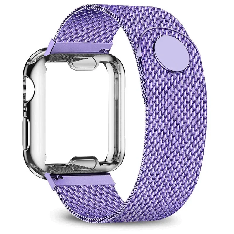 Metalen Smartwatch Bandje Stainless Steel Mesh Verstelbaar Universeel Horlogeband 38-49mm Polsband Zilver | Sansoti
