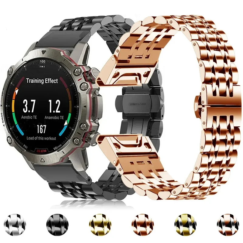 RVS Horlogeband Schakelarmband Metaal 20mm 22mm 26mm Polsband Smartwatch Accessoire Universeel Vervangband | Sansoti