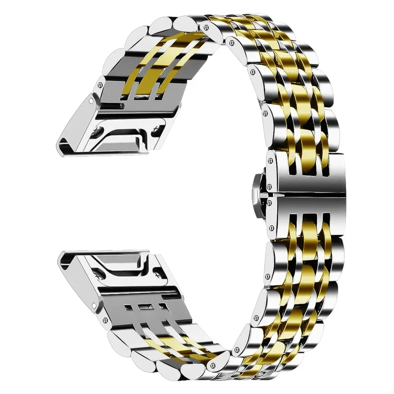 RVS Horlogeband Schakelarmband Metaal 20mm 22mm 26mm Polsband Smartwatch Accessoire Universeel Vervangband | Sansoti