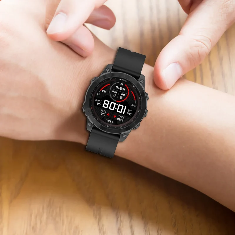 Siliconen Smartwatchbandje 20mm 22mm 26mm Verstelbaar Sportvriendelijk Comfortabel Stijlvol Horlogebandje | Sansoti