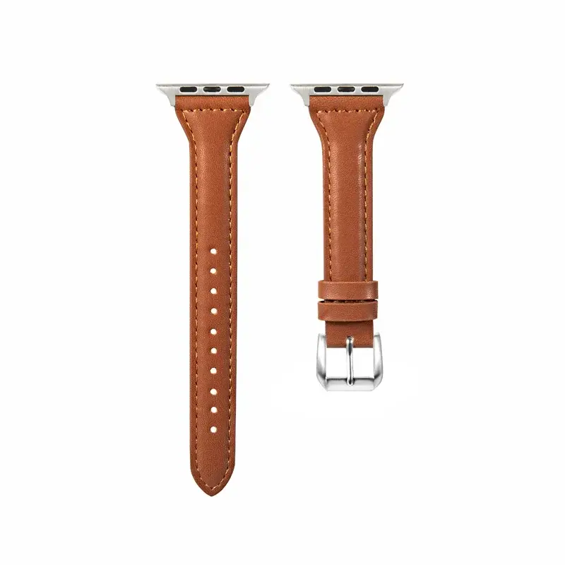 Leren Horlogebandje Smartwatch Universeel Verstelbaar 38-49mm Premium Lederen Polsband Sportief Design | Sansoti