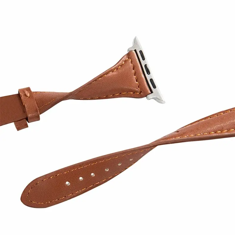 Leren Horlogebandje Smartwatch Universeel Verstelbaar 38-49mm Premium Lederen Polsband Sportief Design | Sansoti