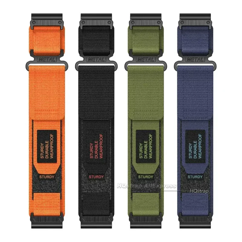 Nylon Smartwatch Bandje 20mm 22mm 26mm QuickFit Verwisselbaar Sportband Verstelbaar Ademend Polsband | Sansoti