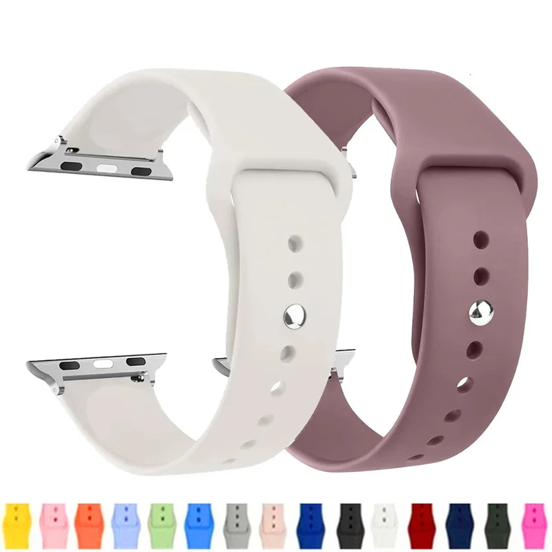 Siliconen Horlogeband Waterdicht met Verstelbare Sportgesp voor Smartwatch 38-49mm Sportief Comfortabel | Sansoti