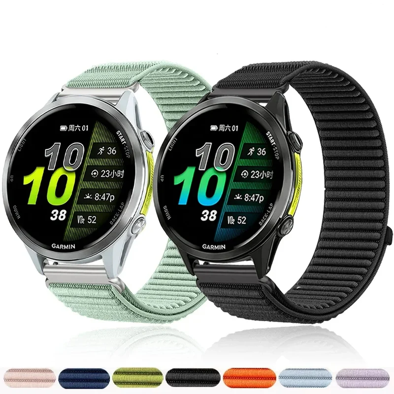 Nylon Smartwatch Bandje 21cm Verstelbaar Ademend Sportief voor Sporthorloges 20mm 22mm Polsband Unisex | Sansoti