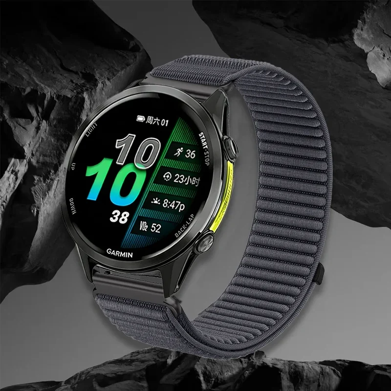 Nylon Smartwatch Bandje 21cm Verstelbaar Ademend Sportief voor Sporthorloges 20mm 22mm Polsband Unisex | Sansoti