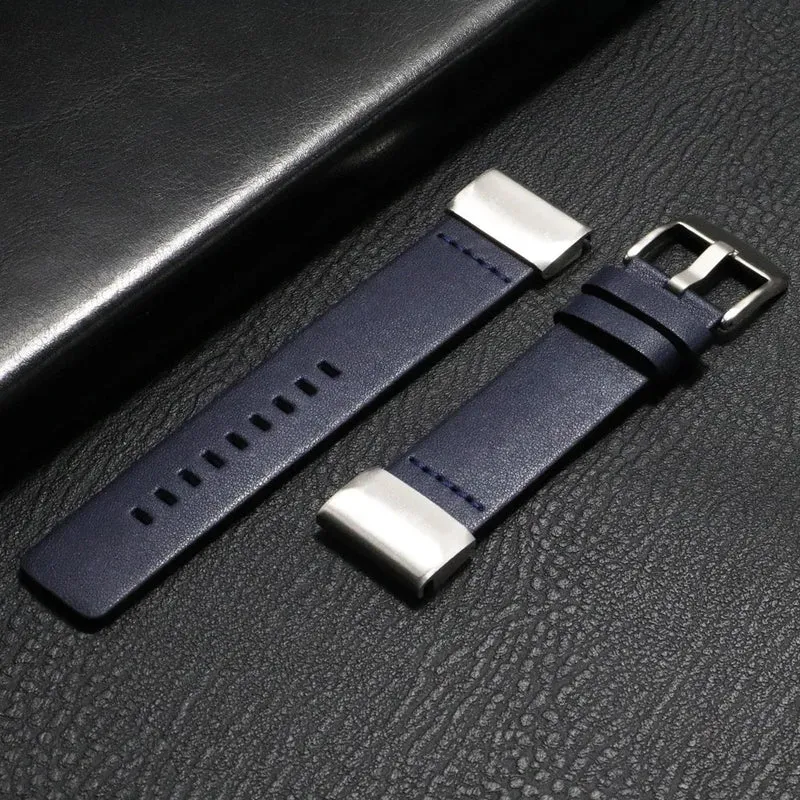 Leren Horlogeband met Snelsluiting 20mm 22mm 26mm Smartwatch Polsband Unisex Bruin Zwart Blauw Verstelbaar | Sansoti