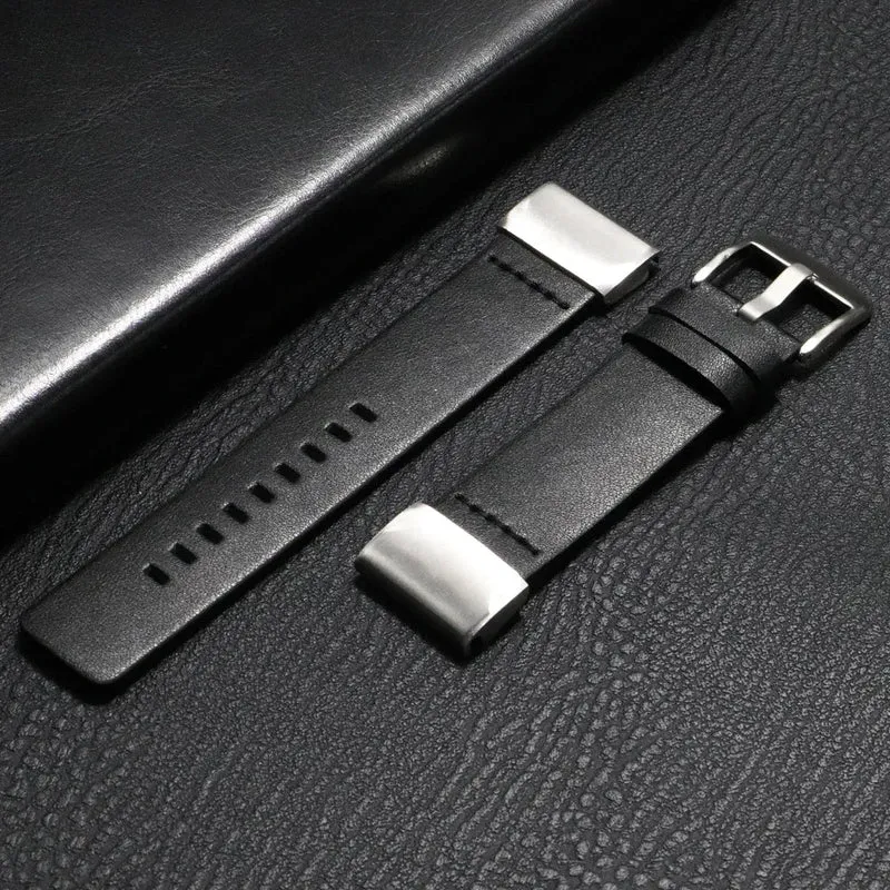 Leren Horlogeband met Snelsluiting 20mm 22mm 26mm Smartwatch Polsband Unisex Bruin Zwart Blauw Verstelbaar | Sansoti