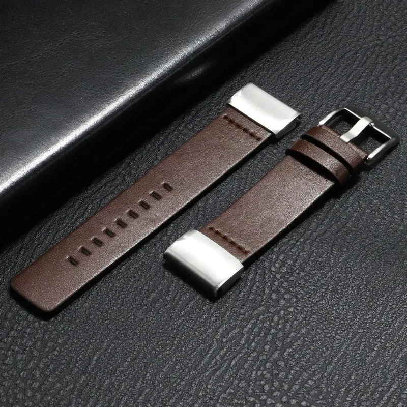 Leren Horlogeband met Snelsluiting 20mm 22mm 26mm Smartwatch Polsband Unisex Bruin Zwart Blauw Verstelbaar | Sansoti