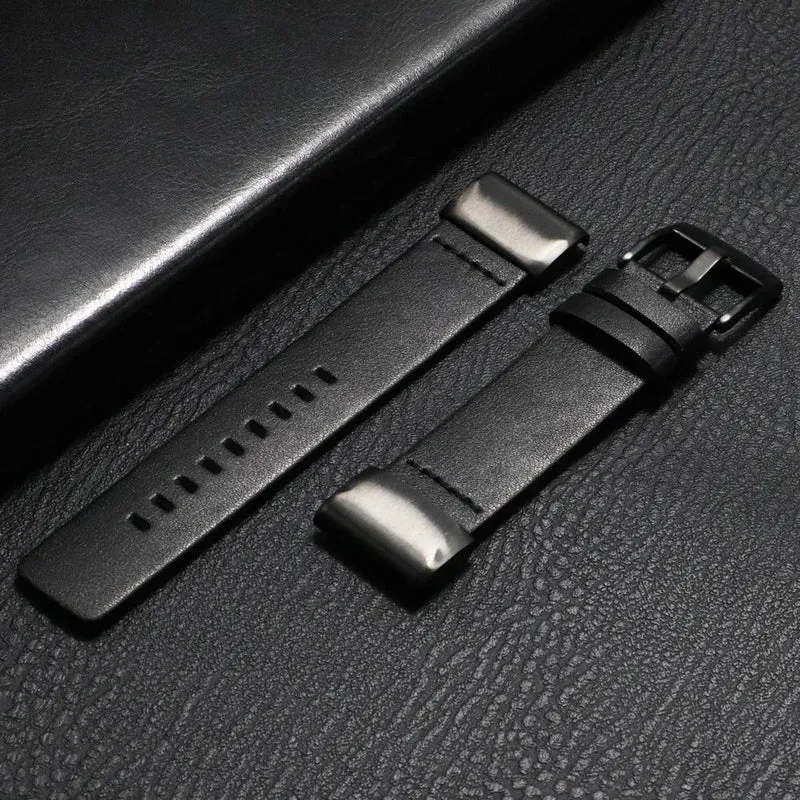 Leren Horlogeband met Snelsluiting 20mm 22mm 26mm Smartwatch Polsband Unisex Bruin Zwart Blauw Verstelbaar | Sansoti