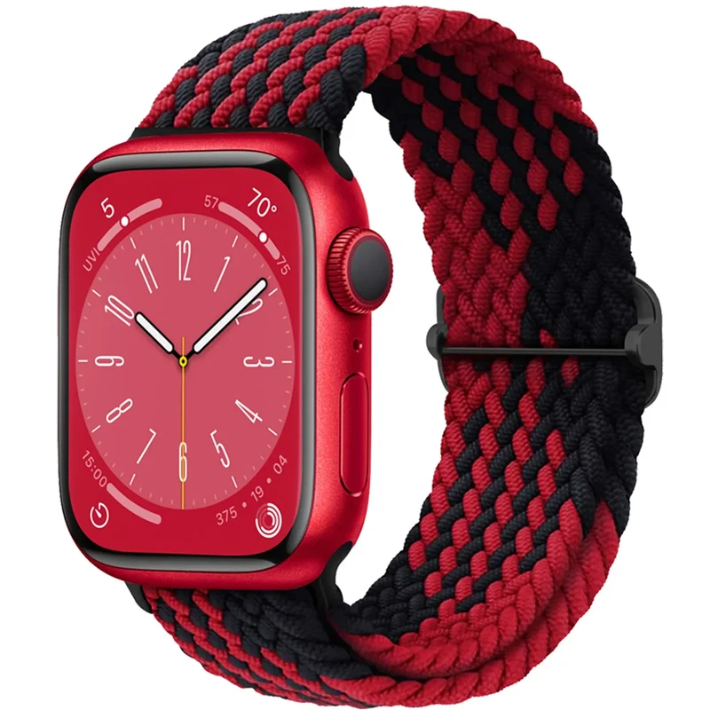 Elastische Gevlochten Smartwatch Bandje Nylon 38mm-49mm Verstelbaar Ademend Sportband voor Apple Watch | Sansoti