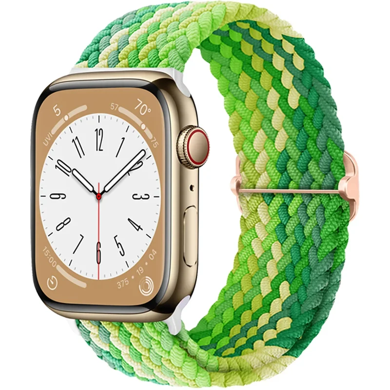 Elastische Gevlochten Smartwatch Bandje Nylon 38mm-49mm Verstelbaar Ademend Sportband voor Apple Watch | Sansoti