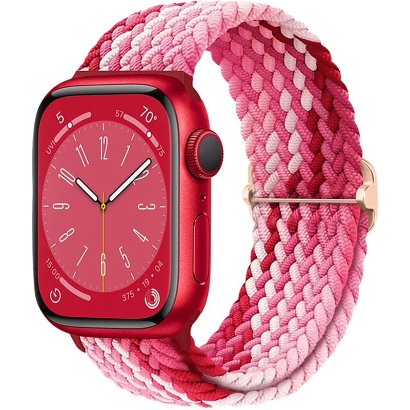 Elastische Gevlochten Smartwatch Bandje Nylon 38mm-49mm Verstelbaar Ademend Sportband voor Apple Watch | Sansoti