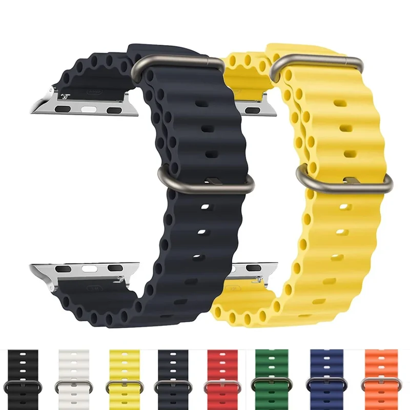 Siliconen Smartwatch Bandje Waterbestendig Ademend Unisex Horlogeband Sportarmband Vervangingsband Polsband | Sansoti