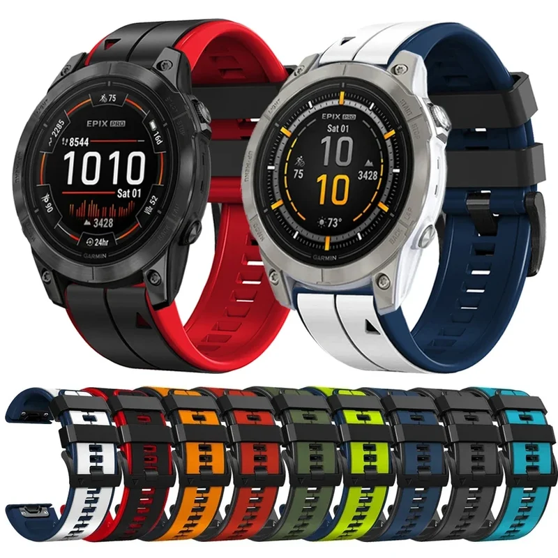 Siliconen Horlogeband met Snelsluiting 22mm 26mm Smartwatch Polsband Sportarmband Comfortabel Waterbestendig | Sansoti