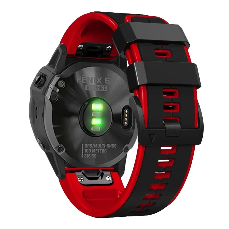 Siliconen Horlogeband met Snelsluiting 22mm 26mm Smartwatch Polsband Sportarmband Comfortabel Waterbestendig | Sansoti