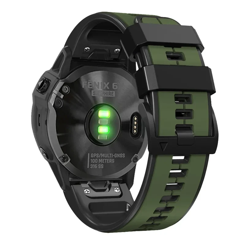 Siliconen Horlogeband met Snelsluiting 22mm 26mm Smartwatch Polsband Sportarmband Comfortabel Waterbestendig | Sansoti