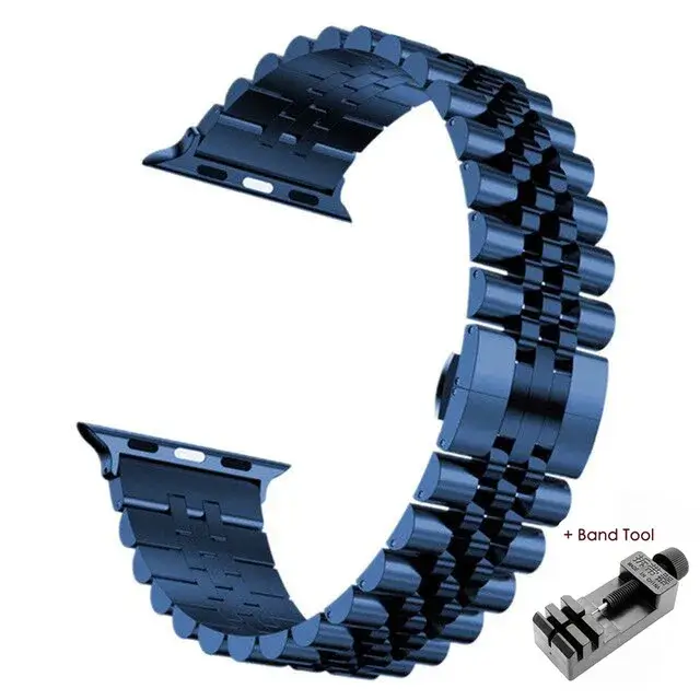 Roestvrijstalen Smartwatch Bandje Verstelbaar Metalen Polsband Universeel Elegant Design Horlogeband | Sansoti