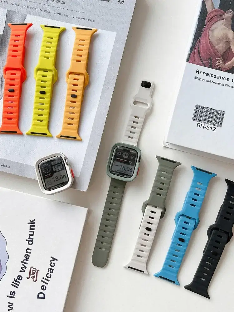 Siliconen Smartwatch Bandje Flexibel Comfortabel met Snelsluiting Sportarmband 38-49mm Universeel Vervanging | Sansoti