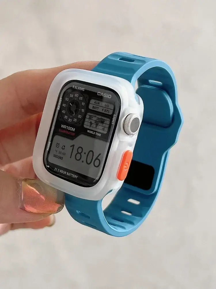 Siliconen Smartwatch Bandje Flexibel Comfortabel met Snelsluiting Sportarmband 38-49mm Universeel Vervanging | Sansoti