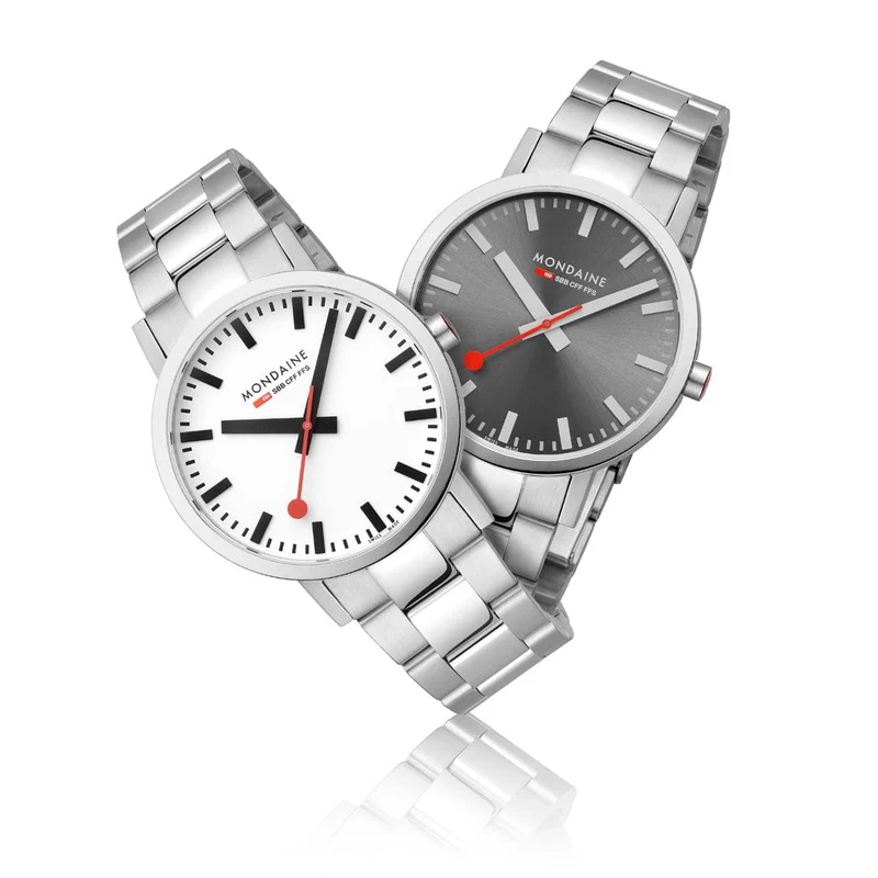 Mondaine Classic A660.30360.81SBJ Herrenuhr Silber • Saphirglas mit Antireflexbeschichtung • Swiss Made Quarzwerk