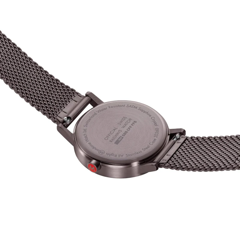 Mondaine Classic A660.30360.1BSBZ Herrenuhr Braun • Mineralglas mit BackLight • Swiss Made
