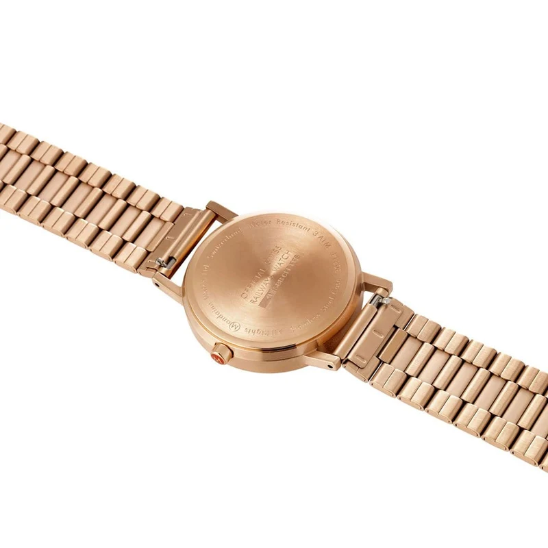 Mondaine Classic A660.30314.16SBR Damenuhr Schwarz/Roségold • Schweizer Quarzwerk • Schnellwechselsystem