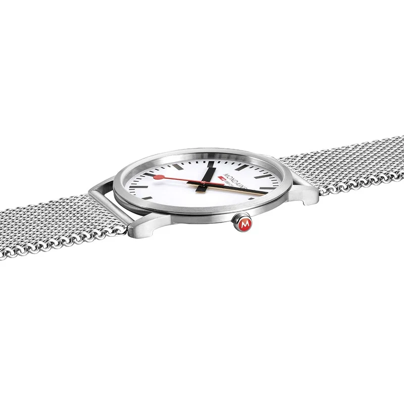 Mondaine Simply Elegant A638.30350.16SBZ Herren Armbanduhr Silber • Saphirglas • Swiss Made