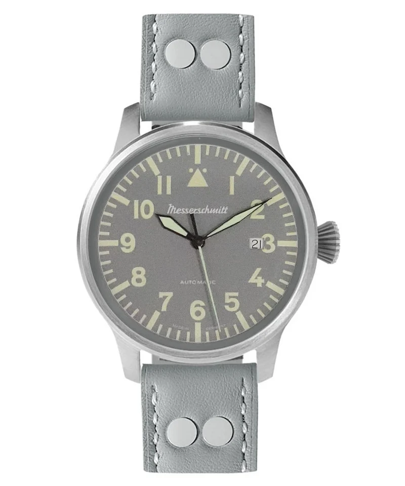 Messerschmitt ME-7H153-L Herrenuhr Automatik Grau • Sellita SW200 • Made in Germany