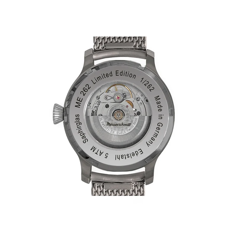Messerschmitt ME 262 ME-262-42EXTREMA Herren Armbanduhr Brüniert • Automatikwerk ARISTOMATIC SW 200-1 • Limited Edition 262 Stück