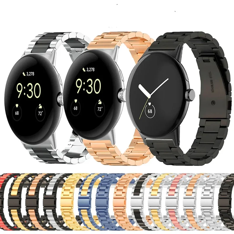 Smartwatch Armband Roestvrij Staal met Verstelbare Schakels voor 41mm en 45mm Horloges Elegante Stijl | Sansoti