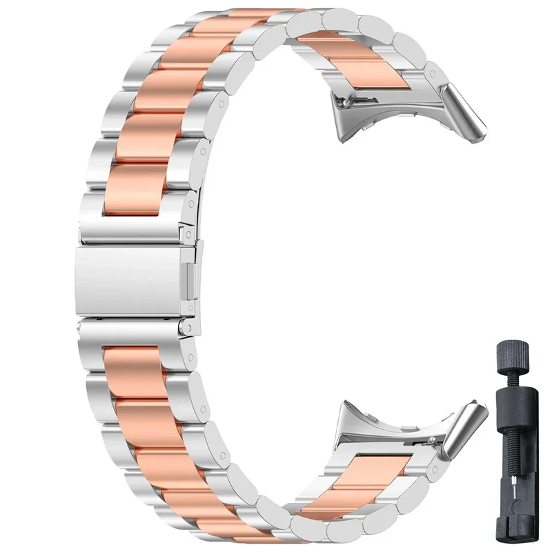 Smartwatch Armband Roestvrij Staal met Verstelbare Schakels voor 41mm en 45mm Horloges Elegante Stijl | Sansoti