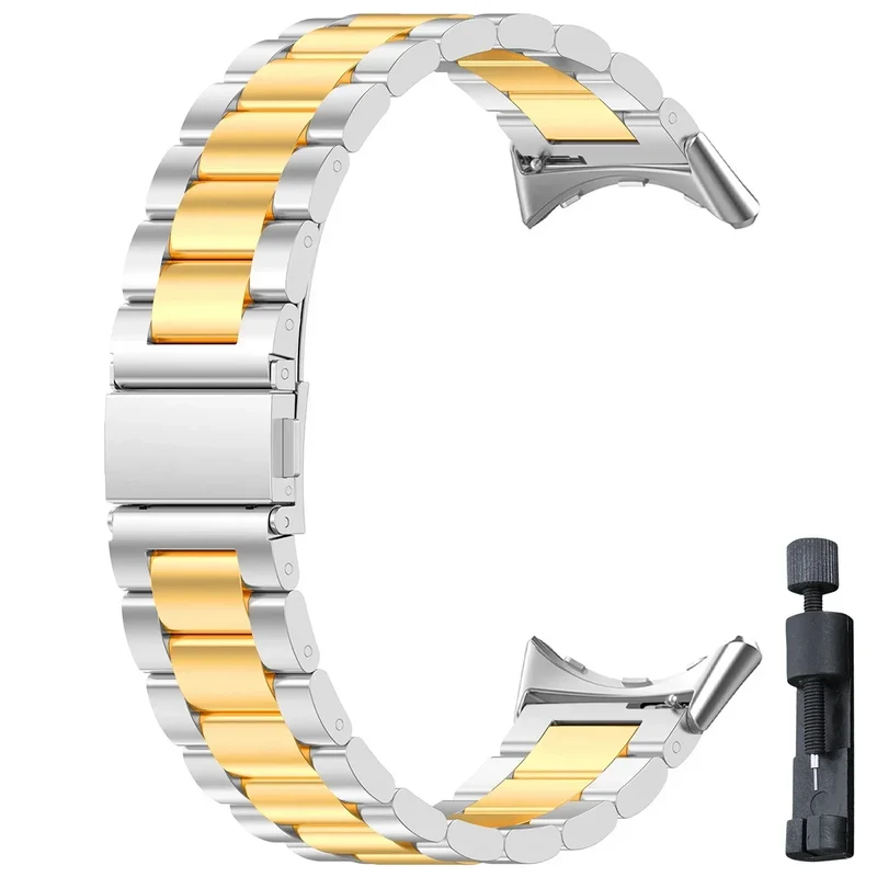 Smartwatch Armband Roestvrij Staal met Verstelbare Schakels voor 41mm en 45mm Horloges Elegante Stijl | Sansoti