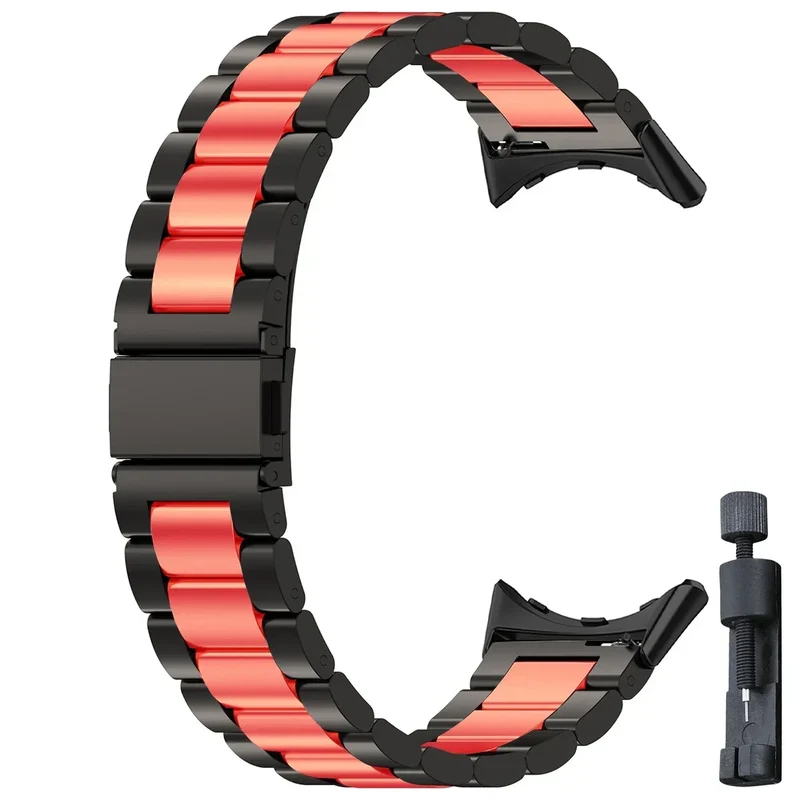 Smartwatch Armband Roestvrij Staal met Verstelbare Schakels voor 41mm en 45mm Horloges Elegante Stijl | Sansoti