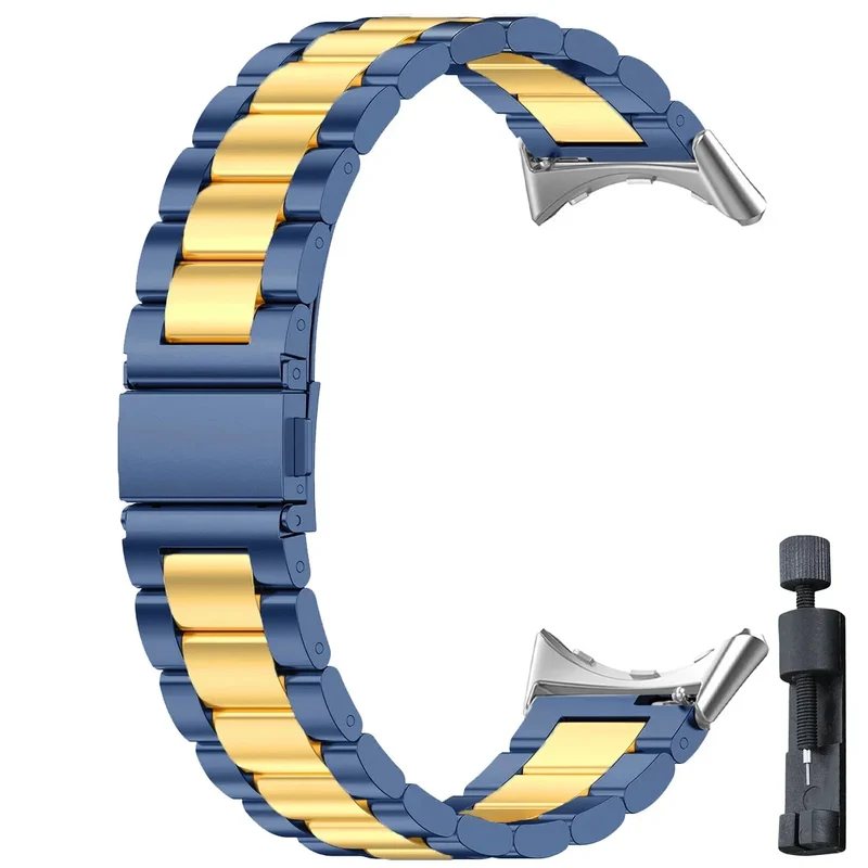 Smartwatch Armband Roestvrij Staal met Verstelbare Schakels voor 41mm en 45mm Horloges Elegante Stijl | Sansoti