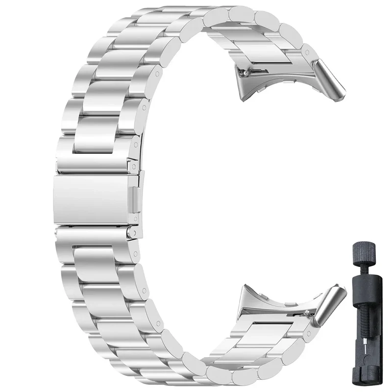 Smartwatch Armband Roestvrij Staal met Verstelbare Schakels voor 41mm en 45mm Horloges Elegante Stijl | Sansoti