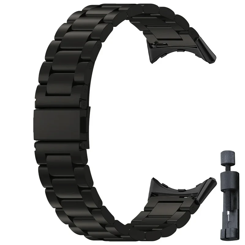 Smartwatch Armband Roestvrij Staal met Verstelbare Schakels voor 41mm en 45mm Horloges Elegante Stijl | Sansoti