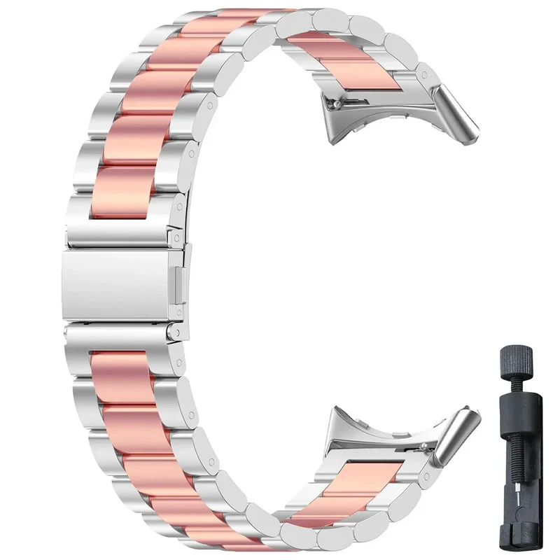 Smartwatch Armband Roestvrij Staal met Verstelbare Schakels voor 41mm en 45mm Horloges Elegante Stijl | Sansoti