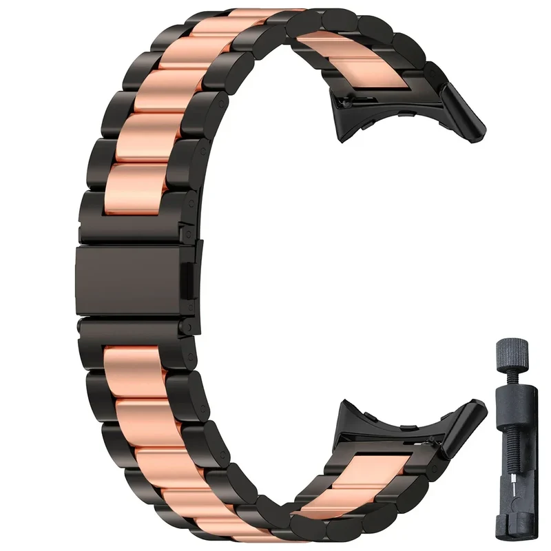 Smartwatch Armband Roestvrij Staal met Verstelbare Schakels voor 41mm en 45mm Horloges Elegante Stijl | Sansoti