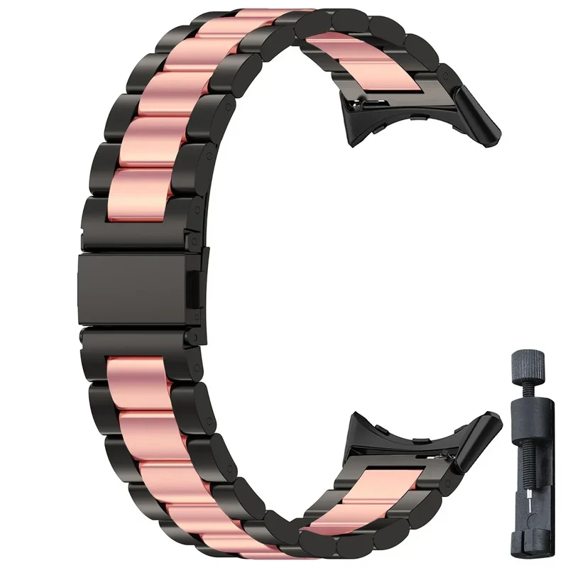 Smartwatch Armband Roestvrij Staal met Verstelbare Schakels voor 41mm en 45mm Horloges Elegante Stijl | Sansoti