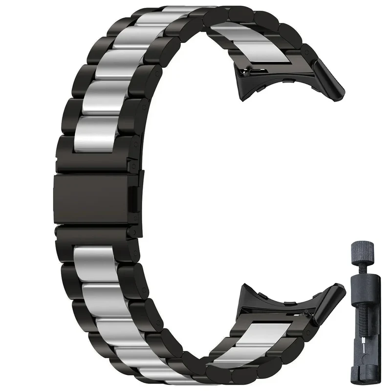 Smartwatch Armband Roestvrij Staal met Verstelbare Schakels voor 41mm en 45mm Horloges Elegante Stijl | Sansoti