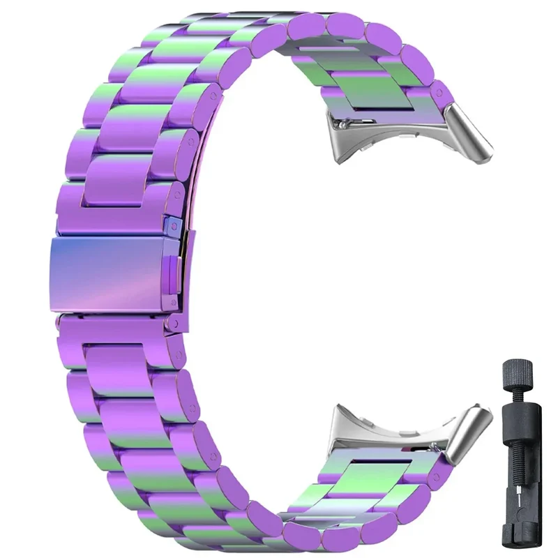 Smartwatch Armband Roestvrij Staal met Verstelbare Schakels voor 41mm en 45mm Horloges Elegante Stijl | Sansoti
