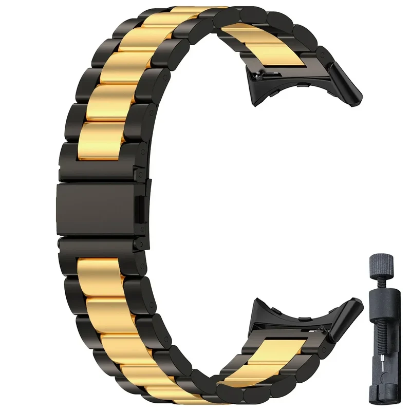 Smartwatch Armband Roestvrij Staal met Verstelbare Schakels voor 41mm en 45mm Horloges Elegante Stijl | Sansoti