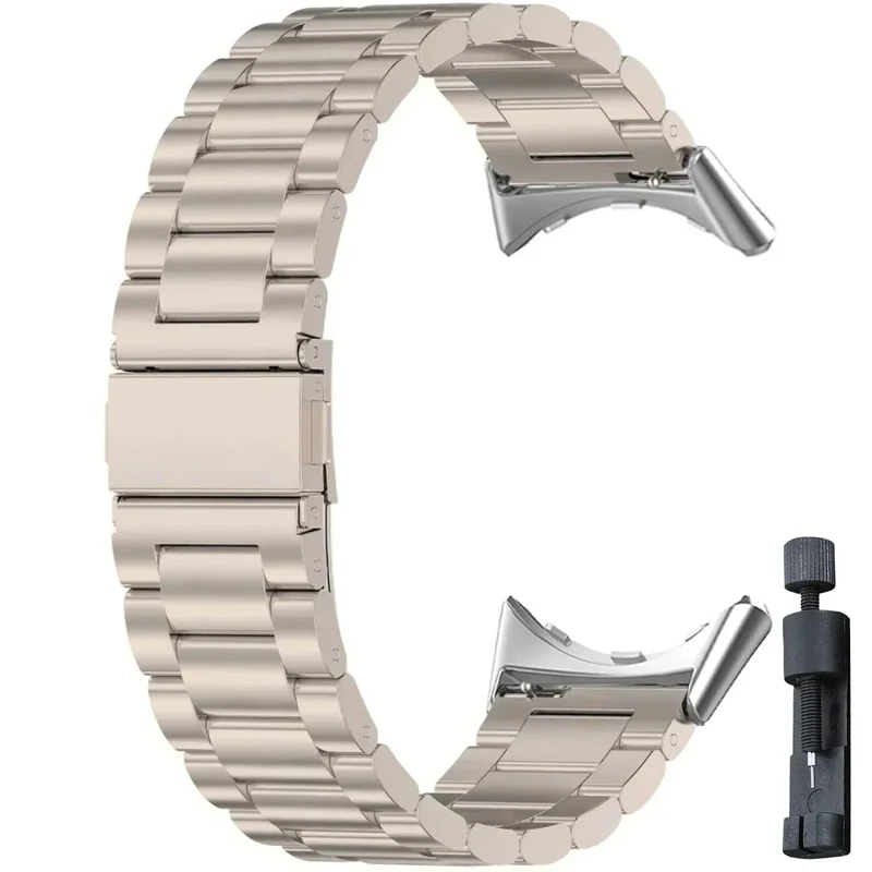Smartwatch Armband Roestvrij Staal met Verstelbare Schakels voor 41mm en 45mm Horloges Elegante Stijl | Sansoti