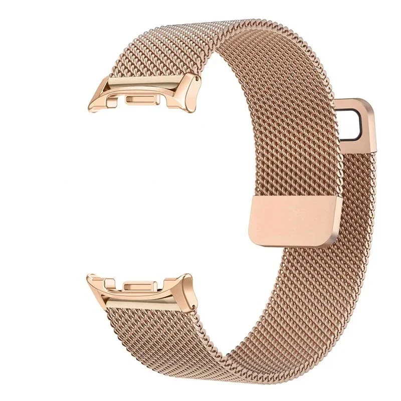 Milanese Mesh Horlogeband Magnetisch Roestvrij Staal Smartwatch Verstelbaar Ademend Polsband Universeel | Sansoti