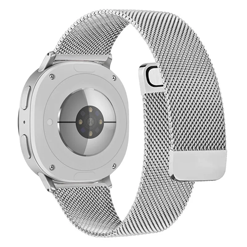 Milanese Mesh Horlogeband Magnetisch Roestvrij Staal Smartwatch Verstelbaar Ademend Polsband Universeel | Sansoti