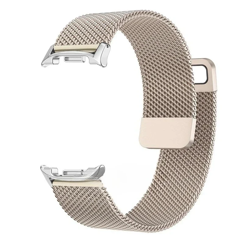 Milanese Mesh Horlogeband Magnetisch Roestvrij Staal Smartwatch Verstelbaar Ademend Polsband Universeel | Sansoti