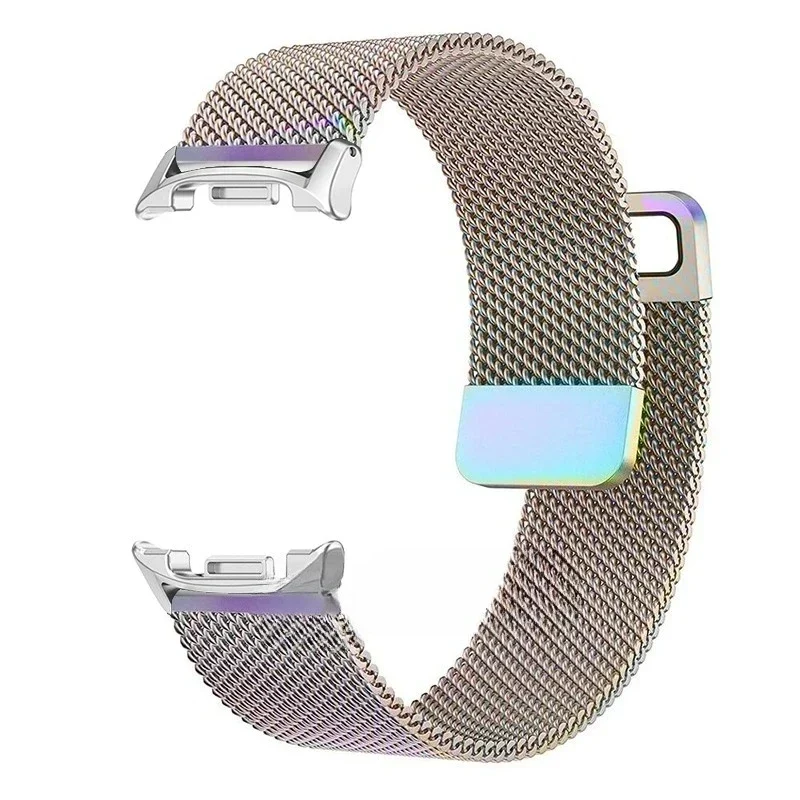 Milanese Mesh Horlogeband Magnetisch Roestvrij Staal Smartwatch Verstelbaar Ademend Polsband Universeel | Sansoti