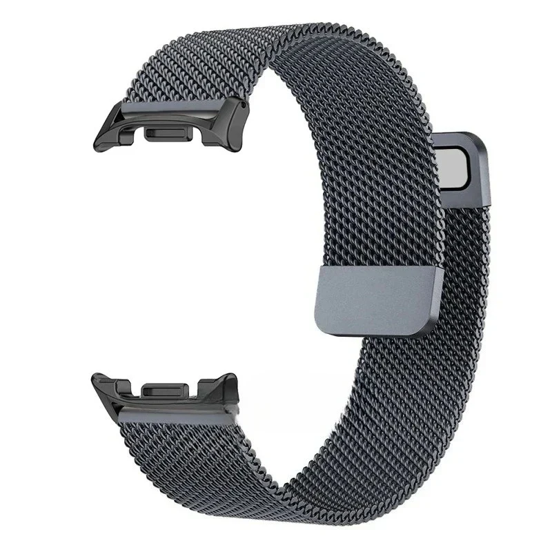 Milanese Mesh Horlogeband Magnetisch Roestvrij Staal Smartwatch Verstelbaar Ademend Polsband Universeel | Sansoti